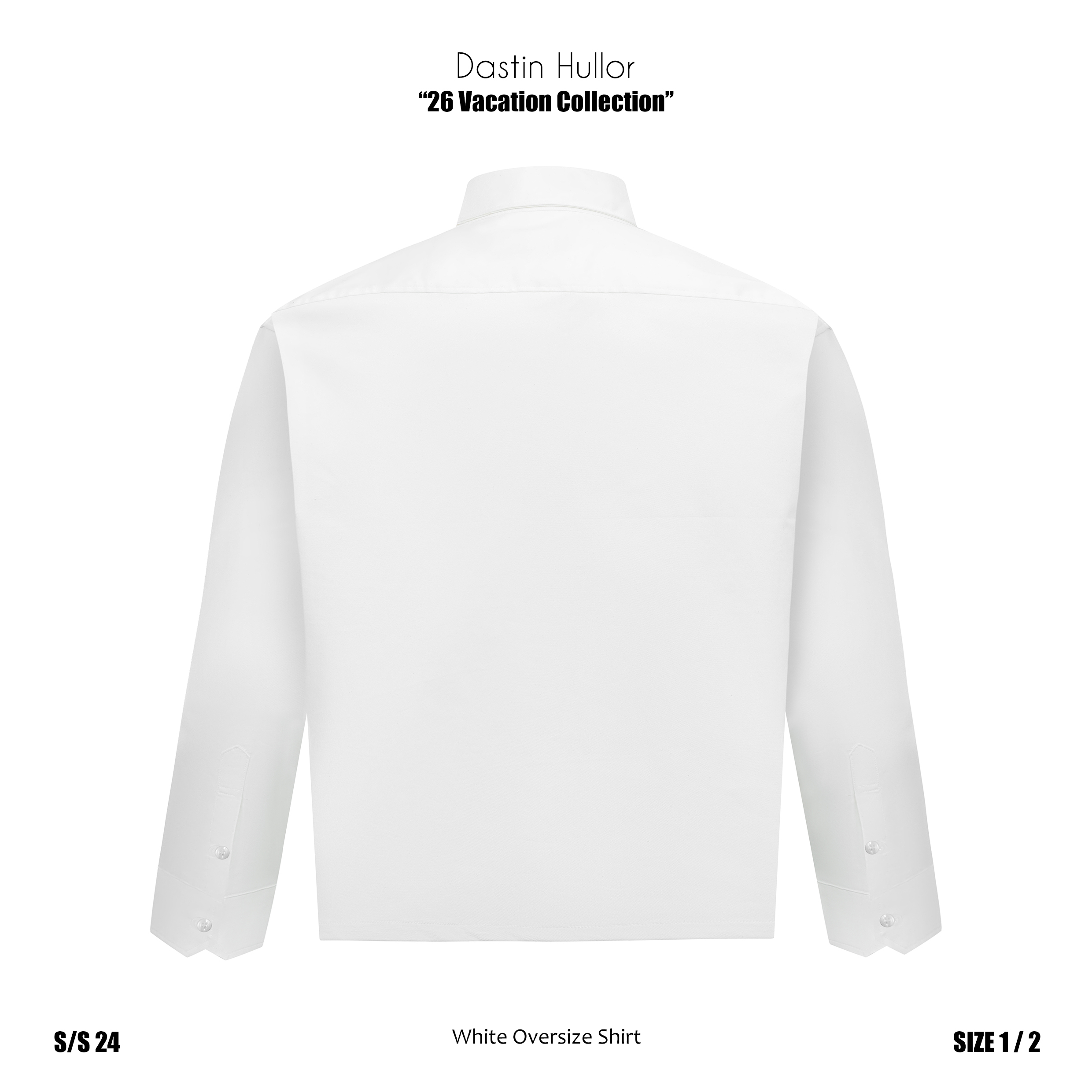 WHITE OVERSIZE SHIRT - ảnh 6