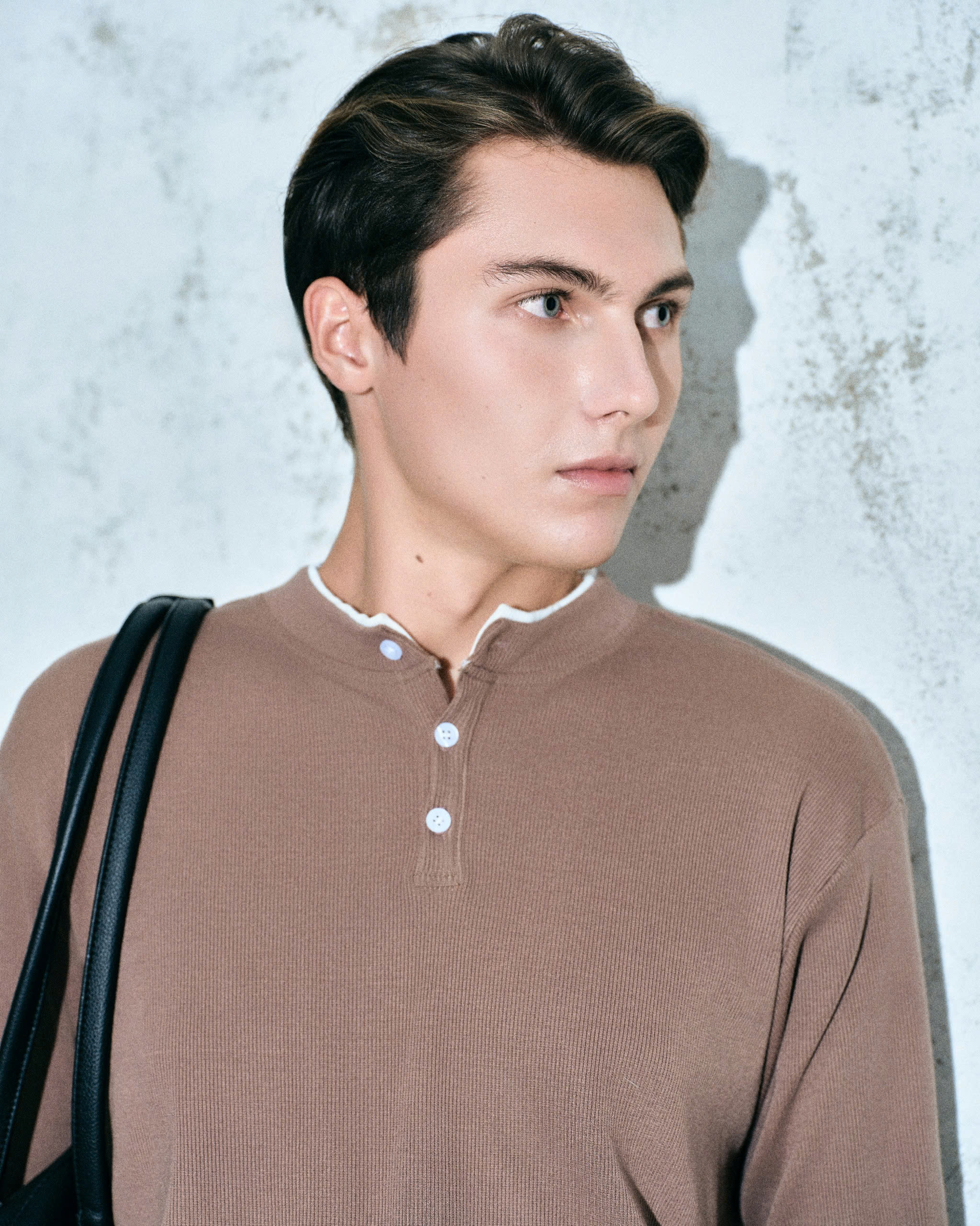 RIB HENLEY SHIRT - ảnh 4