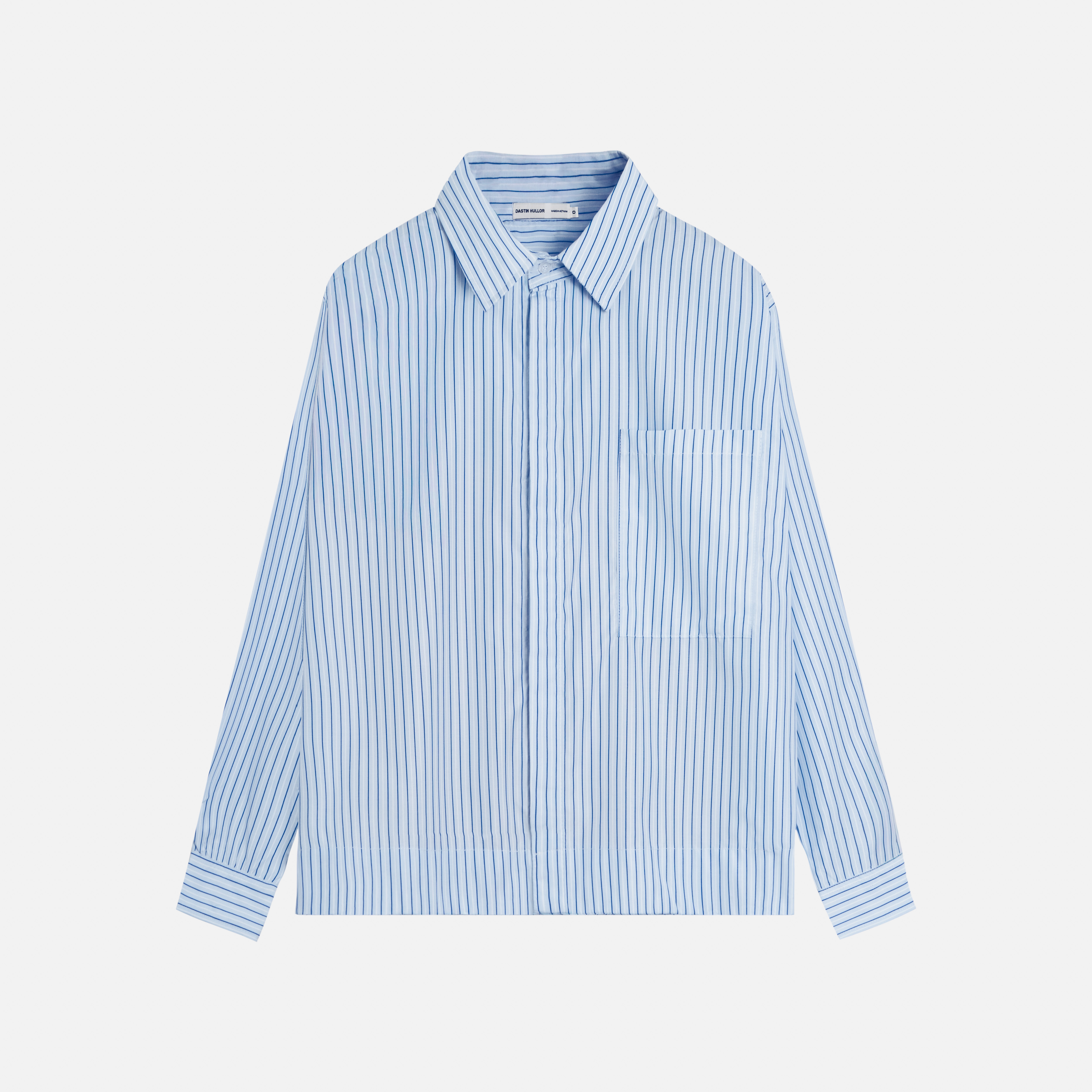 STRIPED SHIRT - BABY BLUE / LIGHT YELLOW - ảnh 6