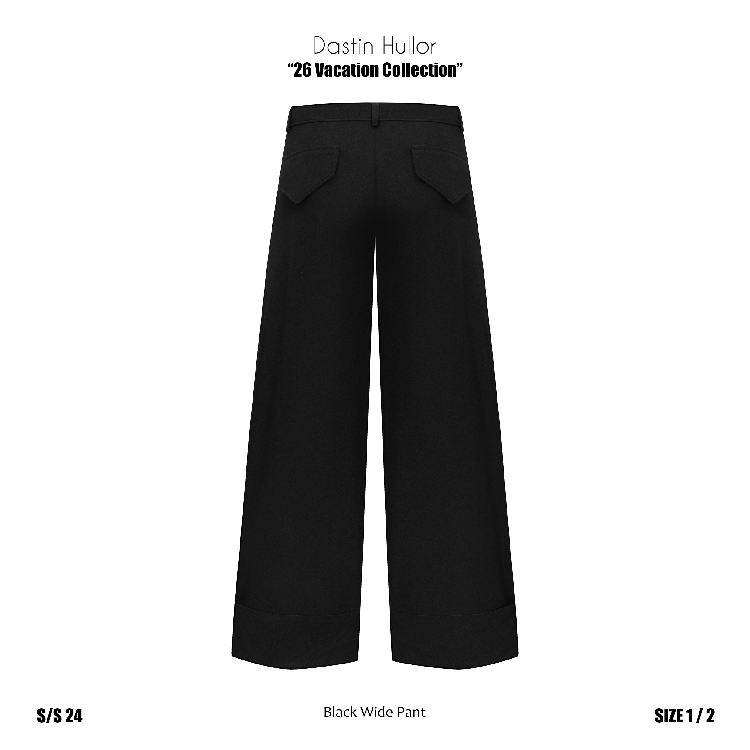CUFFED WIDE-LEG TROUSERS - ảnh 9