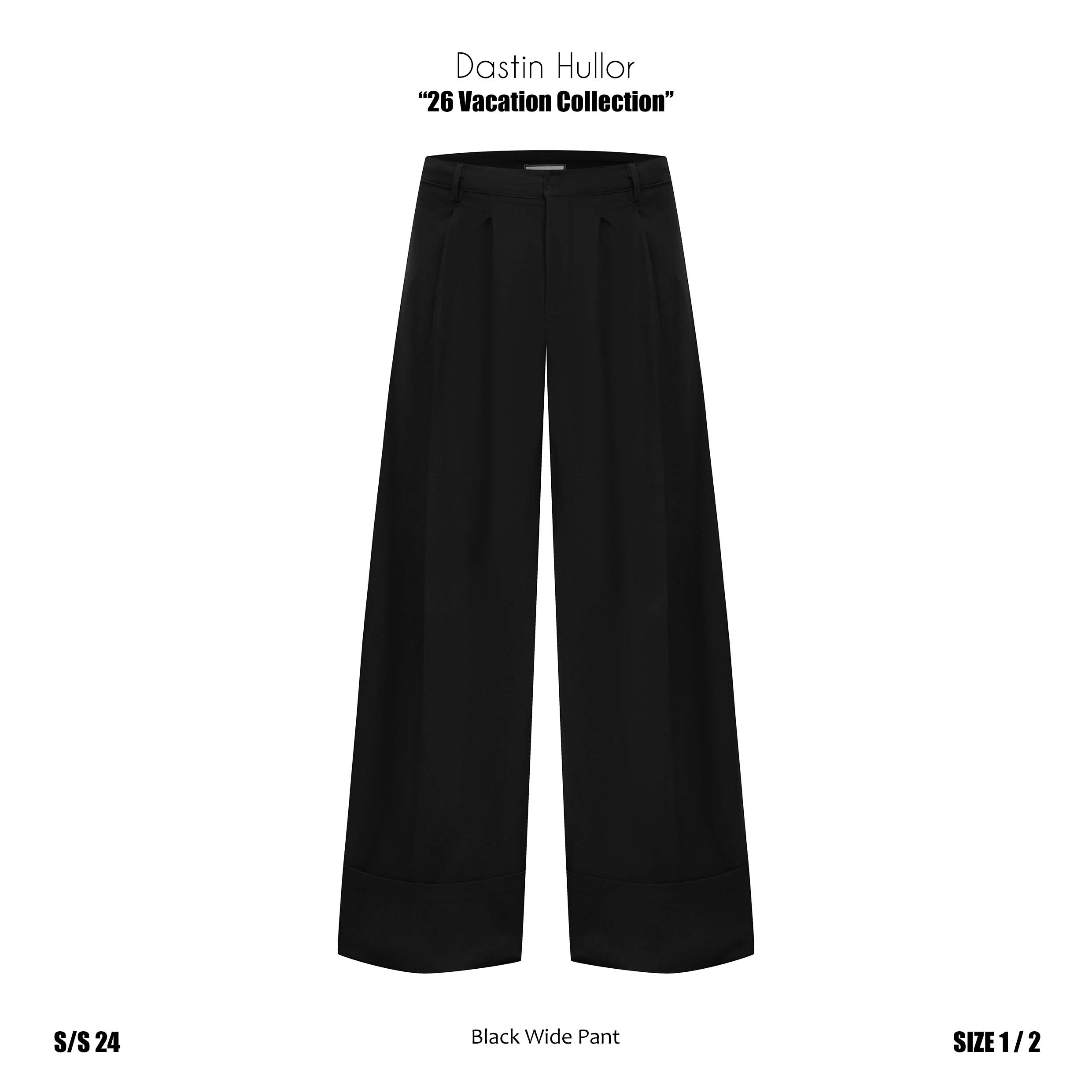 CUFFED WIDE-LEG TROUSERS - ảnh 7
