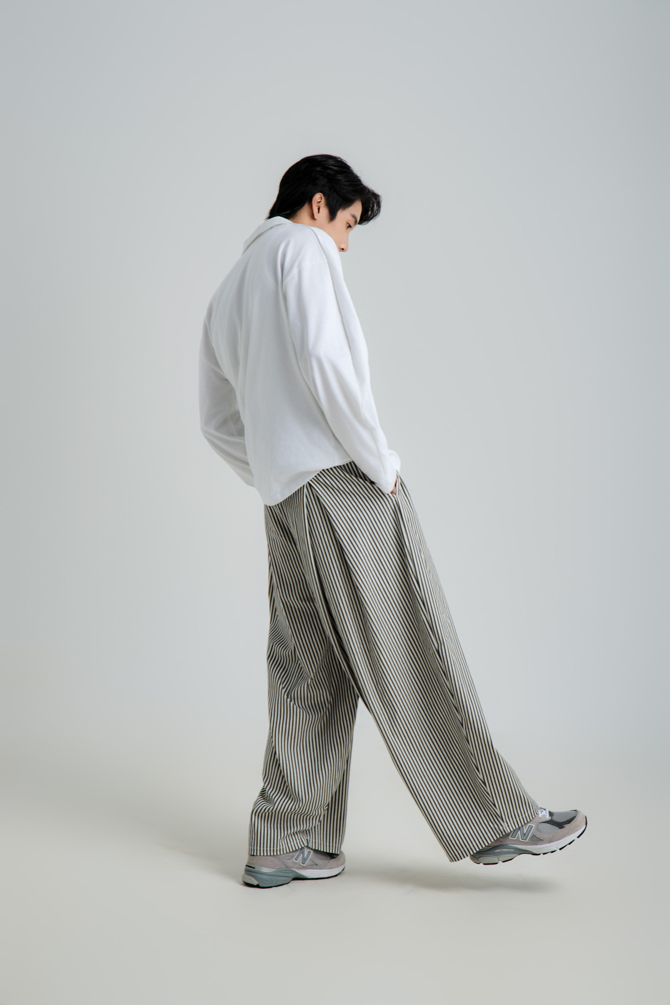 WIDE STRIPED PANT - ảnh 5