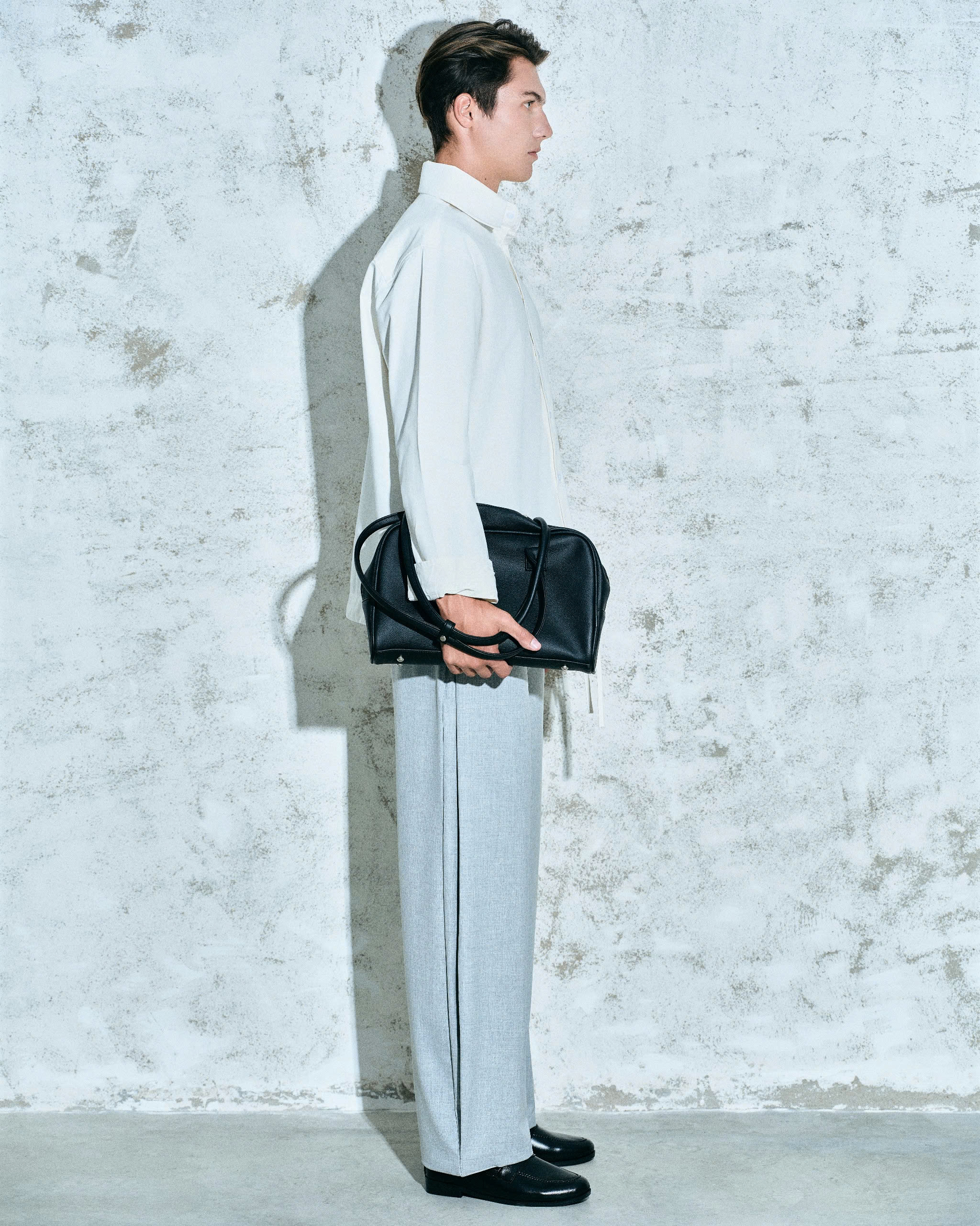 STRAIGHT-LEG PLEATED TROUSERS - ảnh 4