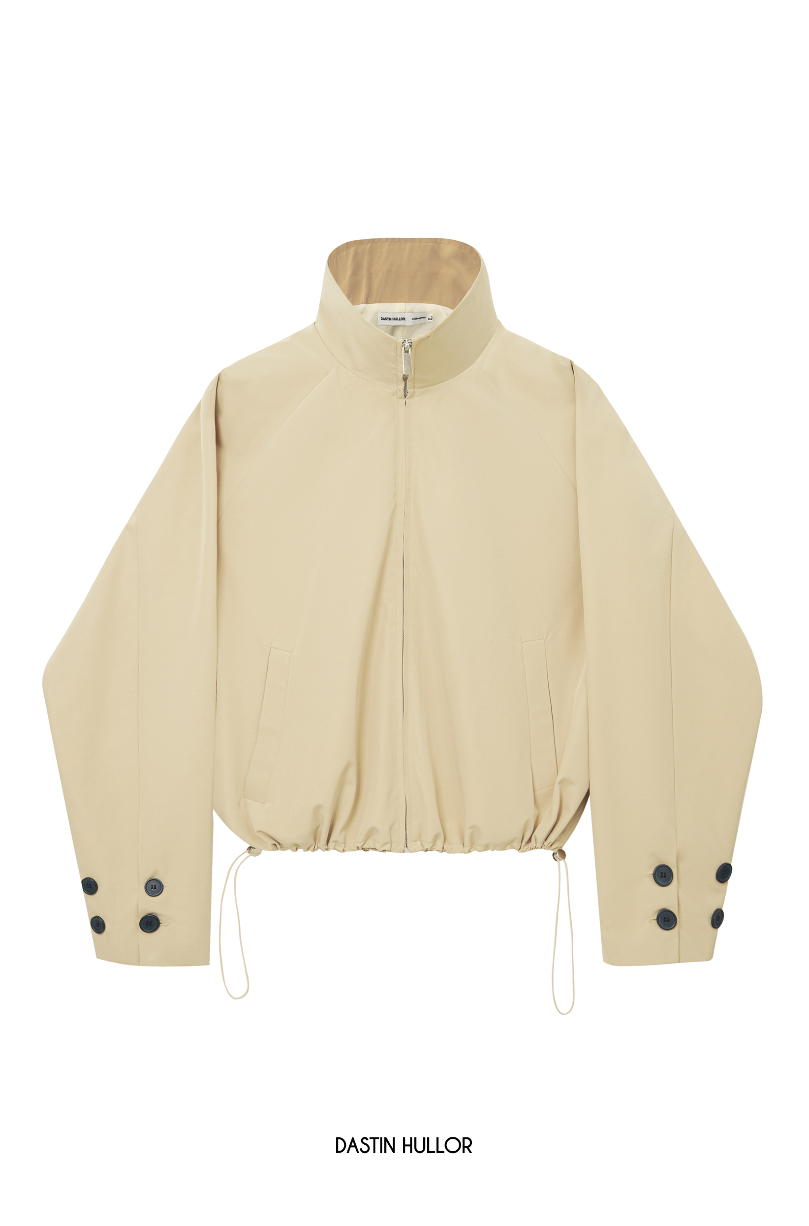 CROPPED HIGH-NECK JACKET