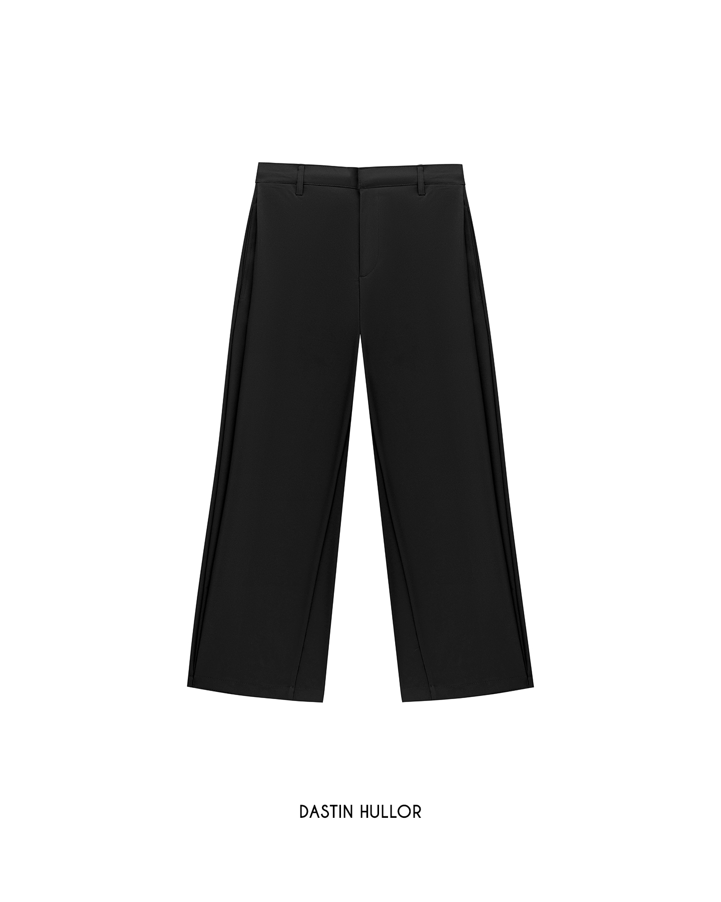 STRAIGHT-LEG PLEATED TROUSERS