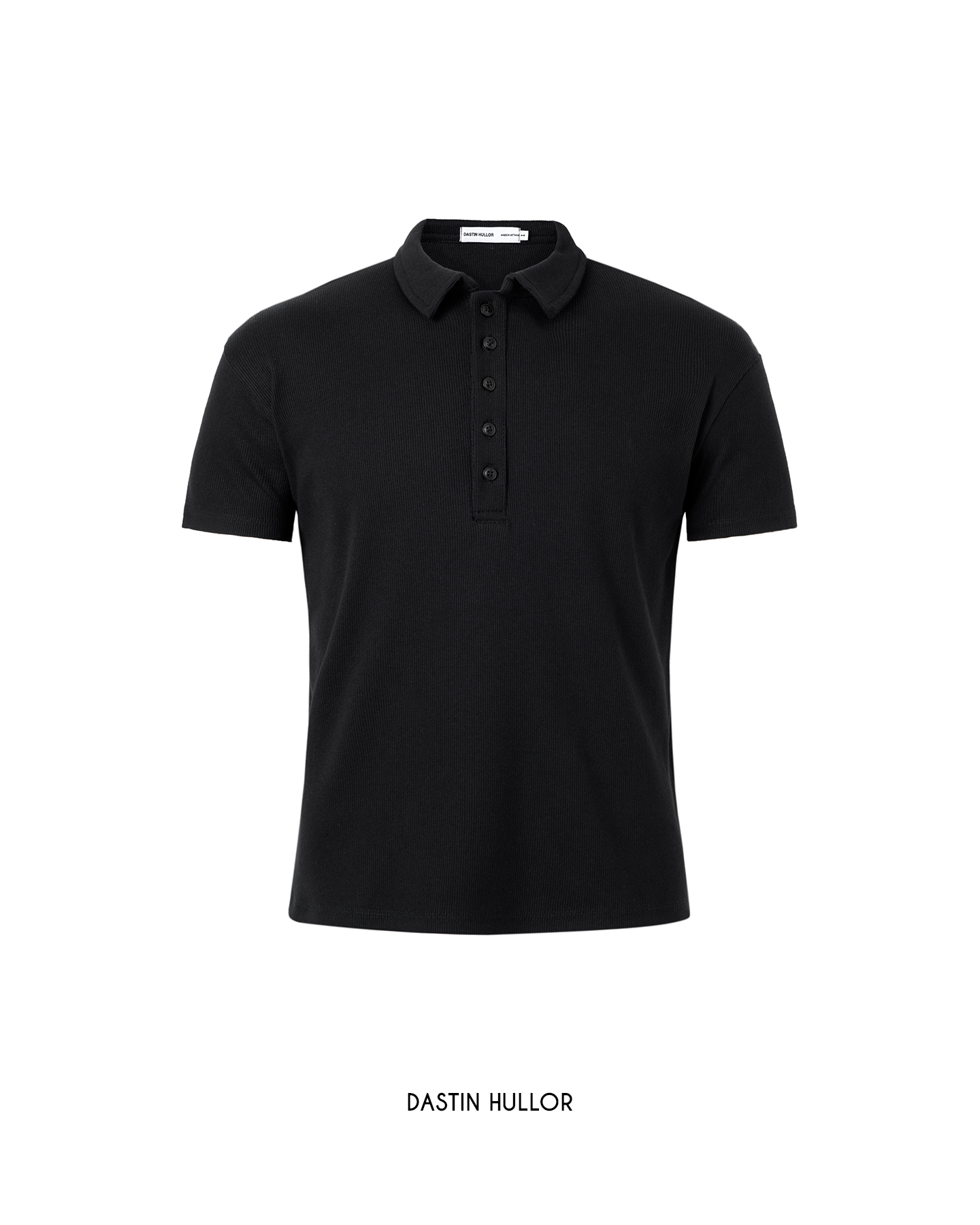 RIB POLO SHIRT - HENLEY SHIRT