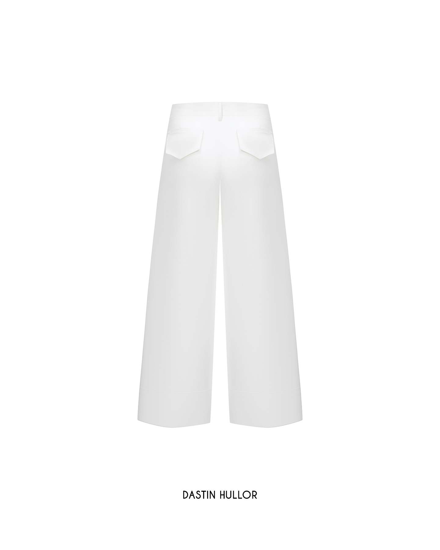CUFFED WIDE-LEG TROUSERS - ảnh 9