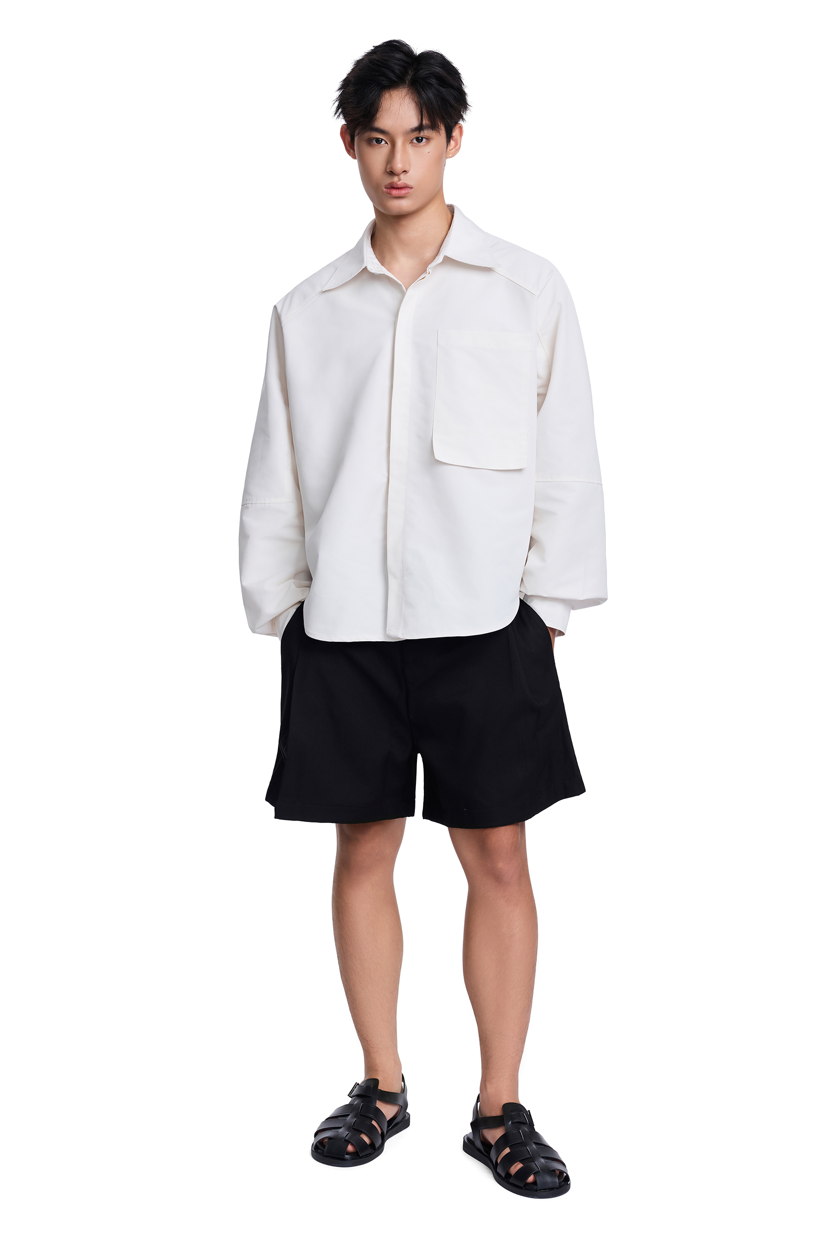 BOXY WIDE-SLEEVE SHIRT