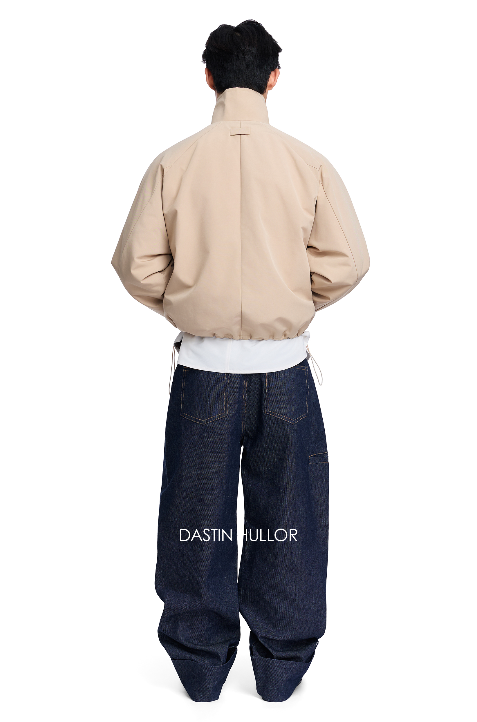 CROPPED HIGH-NECK JACKET - ảnh 3